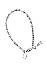 exquisite silver beads star of David baby charm bracelets
